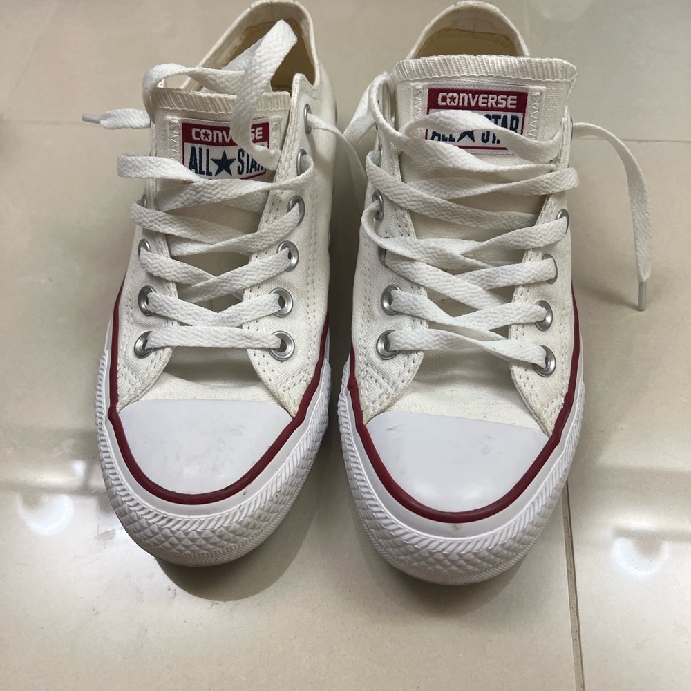 Women’s white converse